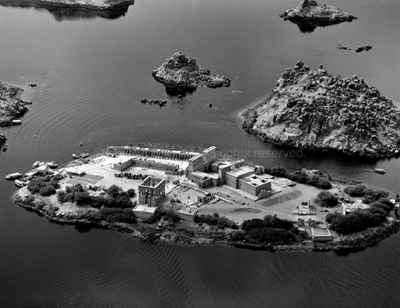 Philae from the East, 1992. copyright photographer Marilyn Bridges