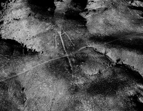 Winterhaven Stick Man, California, 1983. Native America. copyright photographer Marilyn Bridges.