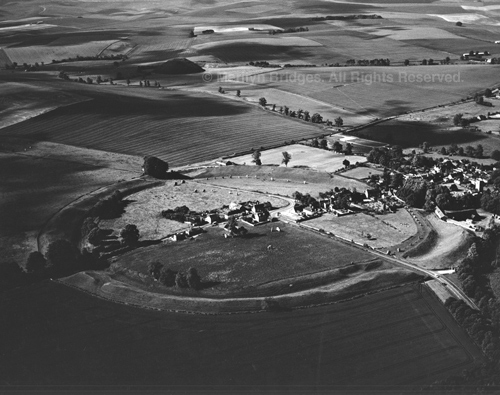 Avebury with Silbury Hill, Wiltshire, 1985. 