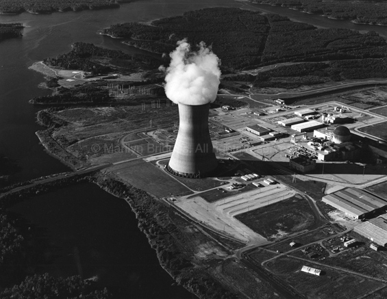 Power Plant, Pamlico Sound, North Carolina 1993. USA South. copyright photographer Marilyn Bridges.
