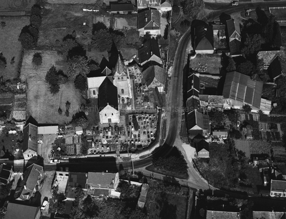 Bosmont-sur-Serre, Church and Cemetery, France, 1992. Europe North. copyright photographer Marilyn Bridges