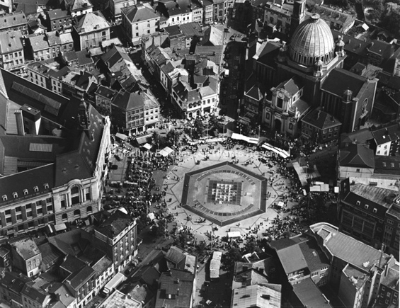Charleroi, Place Charles II, Belgium, 1999. Europe North. copyright photographer Marilyn Bridges